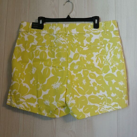The Limited Women's Lime Green Size 14 Oversized Floral Summer Tailored Short - Picture 2 of 10